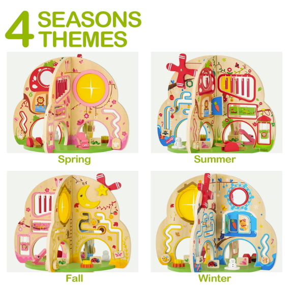 Wooden Tree Activity Center