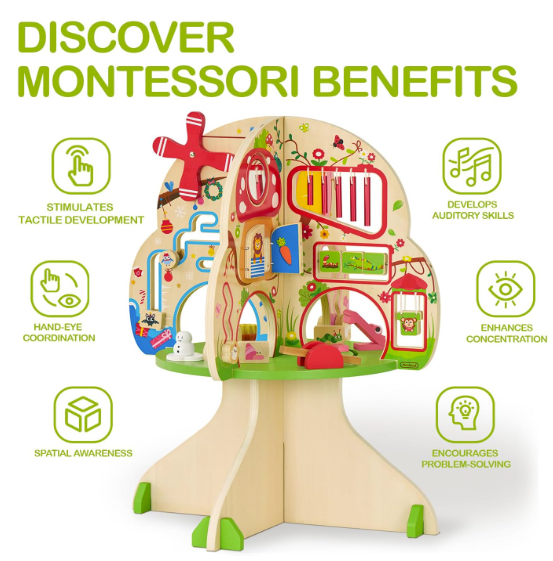 Wooden Tree Activity Center