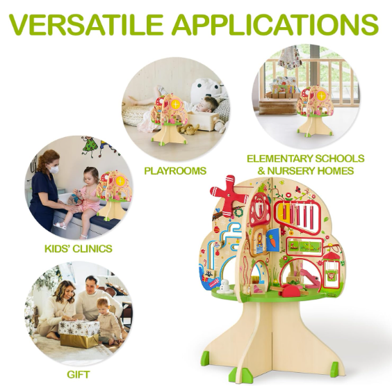 Wooden Tree Activity Center